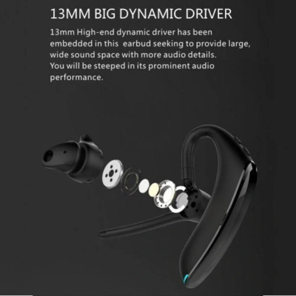 F910 model Mobile Phone Wireless Earphone - Black